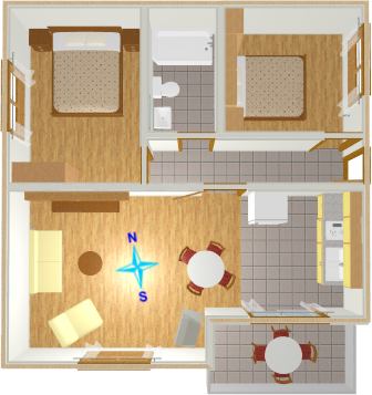 floorplane shows everything - no hidden things : Podgora must be your choice