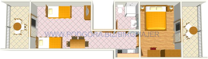 plan of the apartment