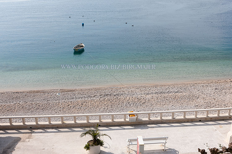 apartments Birgmajer, Podgora - sea and beach from balcony