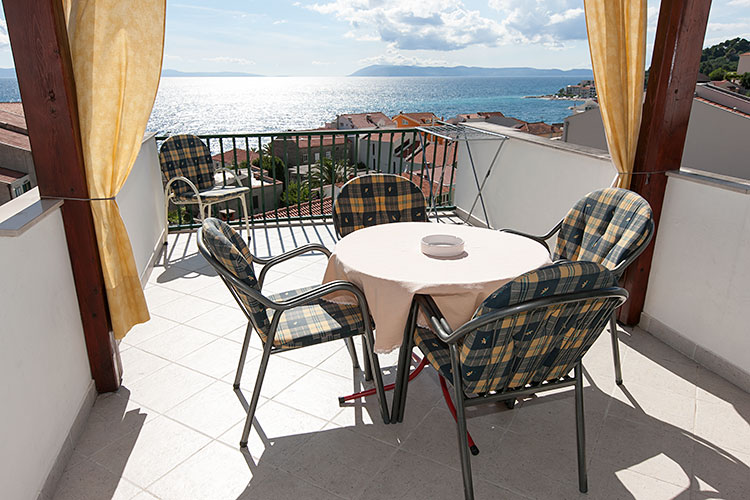 apartment Mrsi, Podgora - sea view from balcony