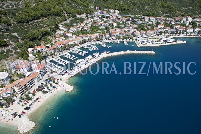 Podgora town - aeral view