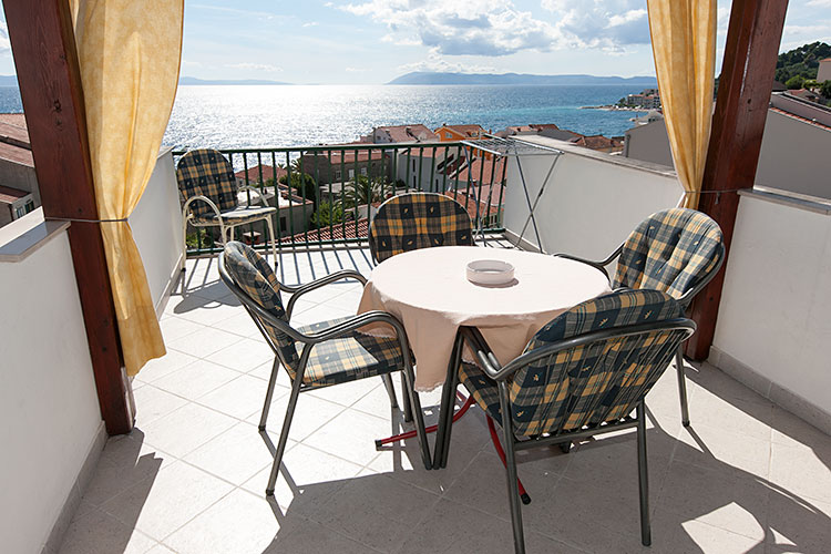 apartment Mrsić, Podgora - sea view from balcony